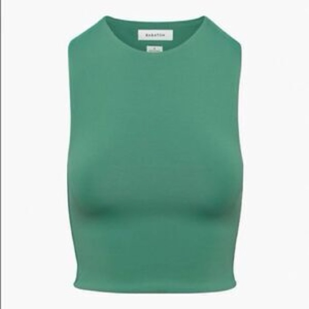 Babaton Forest Green Muscle Contour Tank